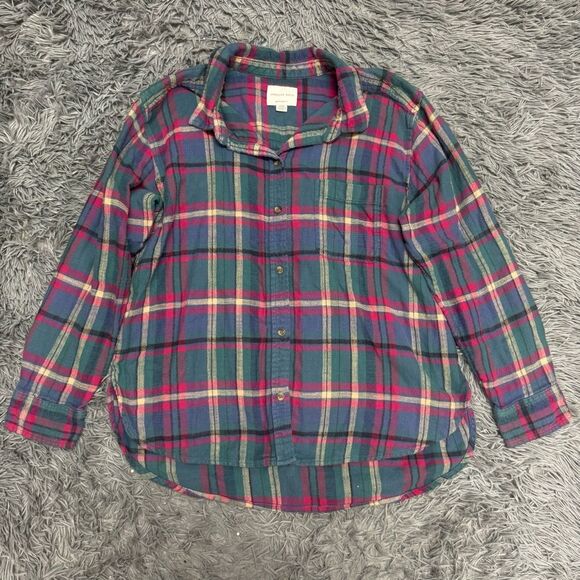 American Eagle Plaid Flannel Size Medium - Picture 1 of 7